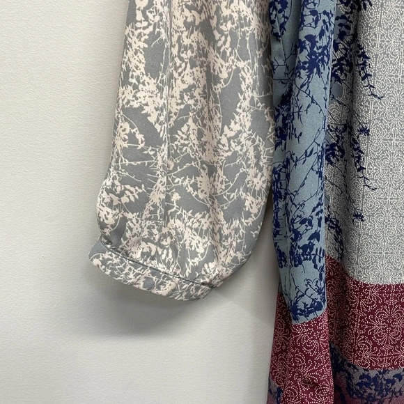 Daniel Rainn Split Neck Boho Shear Blouse M - Picture 4 of 16